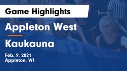 Appleton West  vs Kaukauna  Game Highlights - Feb. 9, 2021