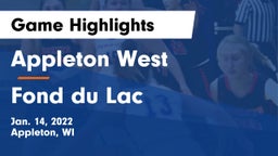 Appleton West  vs Fond du Lac  Game Highlights - Jan. 14, 2022