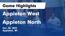 Appleton West  vs Appleton North  Game Highlights - Jan. 28, 2022