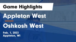 Appleton West  vs Oshkosh West  Game Highlights - Feb. 1, 2022