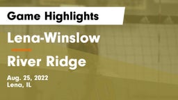 Lena-Winslow  vs River Ridge Game Highlights - Aug. 25, 2022