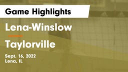 Lena-Winslow  vs Taylorville  Game Highlights - Sept. 16, 2022