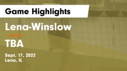 Lena-Winslow  vs TBA Game Highlights - Sept. 17, 2022