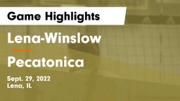 Lena-Winslow  vs Pecatonica  Game Highlights - Sept. 29, 2022