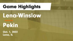 Lena-Winslow  vs Pekin  Game Highlights - Oct. 1, 2022