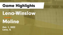 Lena-Winslow  vs Moline  Game Highlights - Oct. 1, 2022