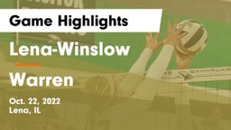 Lena-Winslow  vs Warren  Game Highlights - Oct. 22, 2022