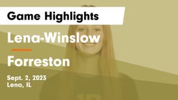 Lena-Winslow  vs Forreston Game Highlights - Sept. 2, 2023