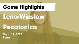 Lena-Winslow  vs Pecatonica  Game Highlights - Sept. 12, 2023