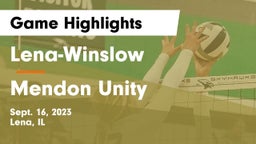 Lena-Winslow  vs Mendon Unity Game Highlights - Sept. 16, 2023
