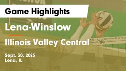 Lena-Winslow  vs Illinois Valley Central  Game Highlights - Sept. 30, 2023