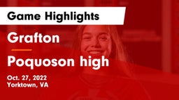 Grafton  vs Poquoson high Game Highlights - Oct. 27, 2022