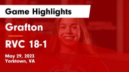 Grafton  vs RVC 18-1 Game Highlights - May 29, 2023