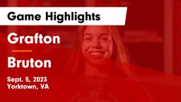 Grafton  vs Bruton  Game Highlights - Sept. 5, 2023