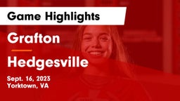 Grafton  vs Hedgesville  Game Highlights - Sept. 16, 2023