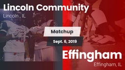 Matchup: Lincoln Community vs. Effingham  2019