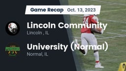 Recap: Lincoln Community  vs. University (Normal)  2023