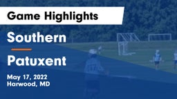 Southern  vs Patuxent  Game Highlights - May 17, 2022