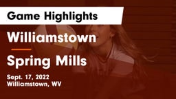 Williamstown  vs Spring Mills  Game Highlights - Sept. 17, 2022