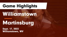 Williamstown  vs Martinsburg  Game Highlights - Sept. 17, 2022