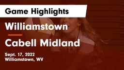 Williamstown  vs Cabell Midland  Game Highlights - Sept. 17, 2022