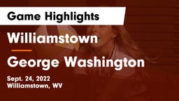 Williamstown  vs George Washington  Game Highlights - Sept. 24, 2022