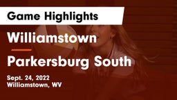 Williamstown  vs Parkersburg South  Game Highlights - Sept. 24, 2022
