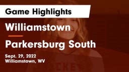 Williamstown  vs Parkersburg South  Game Highlights - Sept. 29, 2022