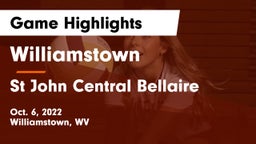 Williamstown  vs St John Central Bellaire Game Highlights - Oct. 6, 2022