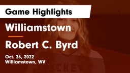 Williamstown  vs Robert C. Byrd  Game Highlights - Oct. 26, 2022
