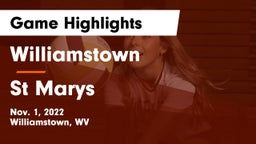 Williamstown  vs St Marys  Game Highlights - Nov. 1, 2022