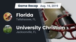 Recap: Florida  vs. University Christian  2019