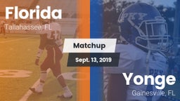 Matchup: Florida  vs. Yonge  2019