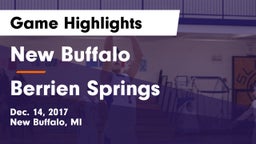 New Buffalo  vs Berrien Springs  Game Highlights - Dec. 14, 2017