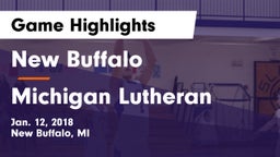 New Buffalo  vs Michigan Lutheran  Game Highlights - Jan. 12, 2018