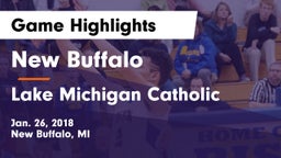 New Buffalo  vs Lake Michigan Catholic  Game Highlights - Jan. 26, 2018
