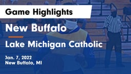 New Buffalo  vs Lake Michigan Catholic  Game Highlights - Jan. 7, 2022