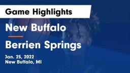 New Buffalo  vs Berrien Springs  Game Highlights - Jan. 25, 2022
