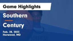 Southern  vs Century  Game Highlights - Feb. 28, 2023
