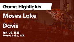 Moses Lake  vs Davis  Game Highlights - Jan. 20, 2023