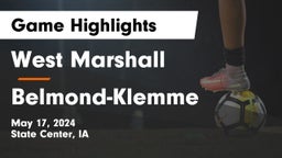 West Marshall  vs Belmond-Klemme  Game Highlights - May 17, 2024