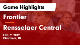 Frontier  vs Rensselaer Central  Game Highlights - Feb. 9, 2019