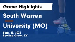 South Warren  vs University  (MO) Game Highlights - Sept. 23, 2022