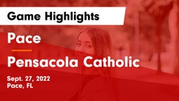 Pace  vs Pensacola Catholic  Game Highlights - Sept. 27, 2022