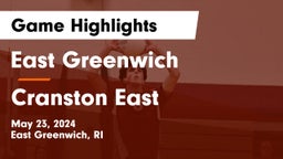 East Greenwich  vs Cranston East Game Highlights - May 23, 2024