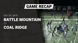 Recap: Battle Mountain  vs. Coal Ridge  2015