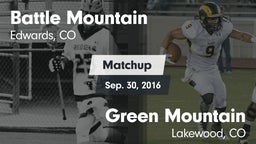 Matchup: Battle Mountain vs. Green Mountain  2016