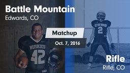 Matchup: Battle Mountain vs. Rifle  2016