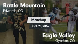 Matchup: Battle Mountain vs. Eagle Valley  2016