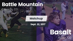 Matchup: Battle Mountain vs. Basalt  2017